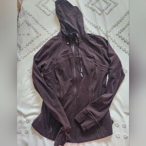 Lululemon Define Hooded Jacket Nulu - Chocolate Brown - Womens Size 10